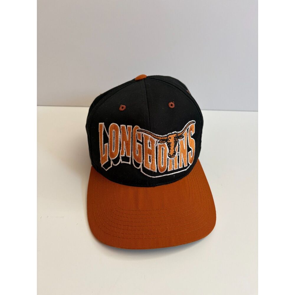 Vintage 90s Texas Longhorns G Cap Wave Snapback Hat NCAA University of Texas